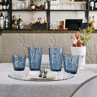 Side view of Diamond 16 oz. Cooler Drinking Glasses (Set of 6)
