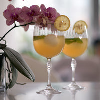 Side view of America '20s 25.25 oz. Gin Tonic Cocktail Glasses (Set of 4)