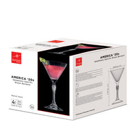 Side view of America '20s 5.25 oz. Small Martini Glasses (Set of 4)