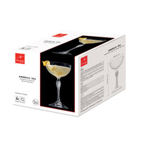Side view of America '20s 7.5 oz. Cocktail Coupe (Set of 4)