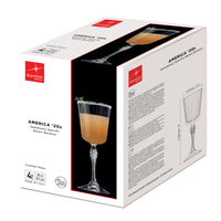 Side view of America '20s 8.5 oz. Cocktail Glasses (Set of 4)