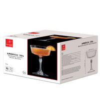 Side view of America '20s 9.25 oz. Fizz Glasses (Set of 4)