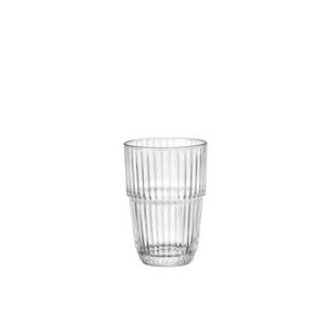 Bormioli Rocco Barshine 12.8 oz. Long Drink Stackable Drinking Glasses, Clear (Set of 6)