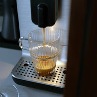 Side view of Barshine 10.5 oz. Stackable Glass Mugs (Set of 12)