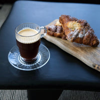 Side view of Barshine 5.5" x 0.75" Tea and Mug Saucer (Set of 6)
