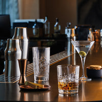 Side view of Bartender 13.25 oz. Este DOF Drinking Glasses (Set of 4)