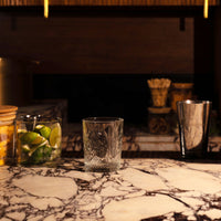 Side view of Bartender 13.25 oz. Stone DOF Drinking Glasses (Set of 4)