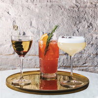 Side view of Bartender 8.5 oz. Novecento Cocktail Coupe (Set of 4)
