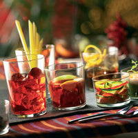 Side view of Bodega Assorted Drinking Glasses (Set of 18)