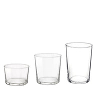 Side view of Bodega Assorted Drinking Glasses (Set of 18)