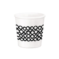 Side view of Chiaroscuro 3.25 oz. Opal Glass Caffeino Cup, Unico (Set of 12)