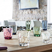 Side view of Diamond 13 oz. DOF Drinking Glasses (Set of 4)