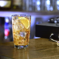 Side view of Diamond 16 oz. Cooler Drinking Glasses