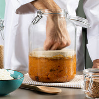 Side view of Fido 169 oz. Food & Canning Jar, Clear