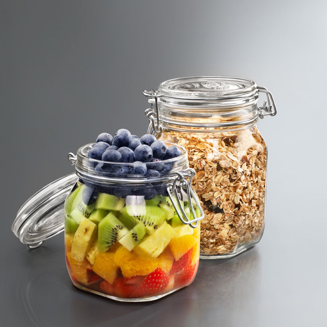 Bormioli Rocco Fido 33.75 oz. Food Jar, Clear (Set of 12)