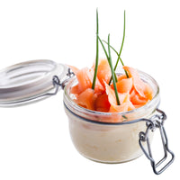 Side view of Fido Cylinder 4.25 oz. Food & Canning Jar, Clear