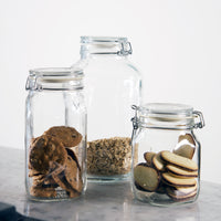 Side view of Fido 135.25 oz. Food & Canning Jar, Clear