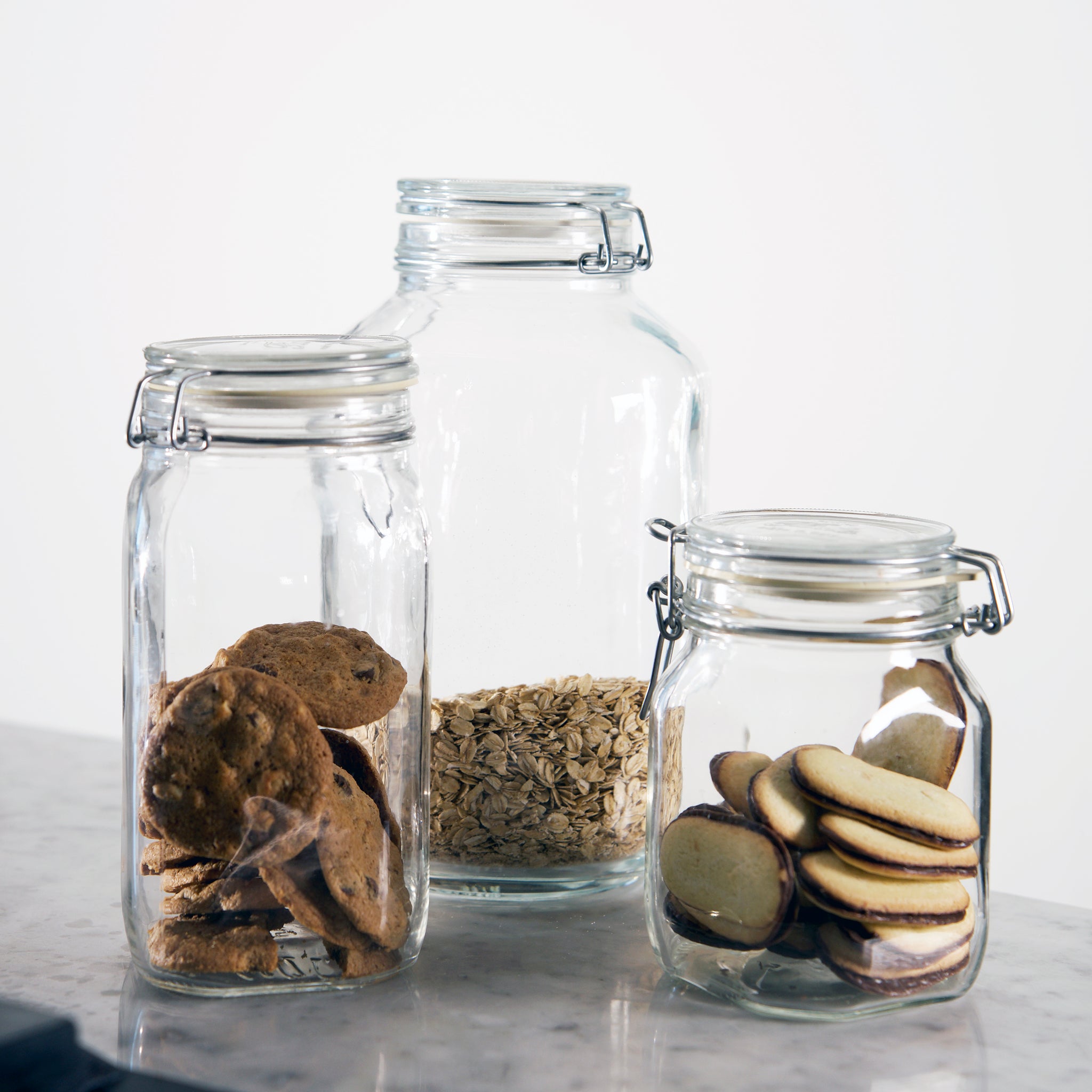 Bormioli Rocco Fido 135.25 oz. Food Jar, Clear (Set of 6)