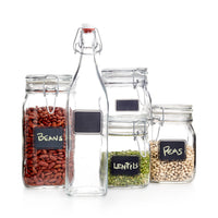 Side view of Fido 33.75 oz. Food Jar, Chalkboard (Set of 12)