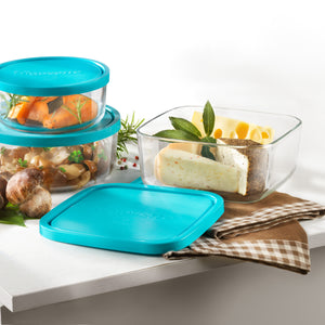 Bormioli Rocco Frigoverre 54 oz. Square Food Storage Container (Set of 6)