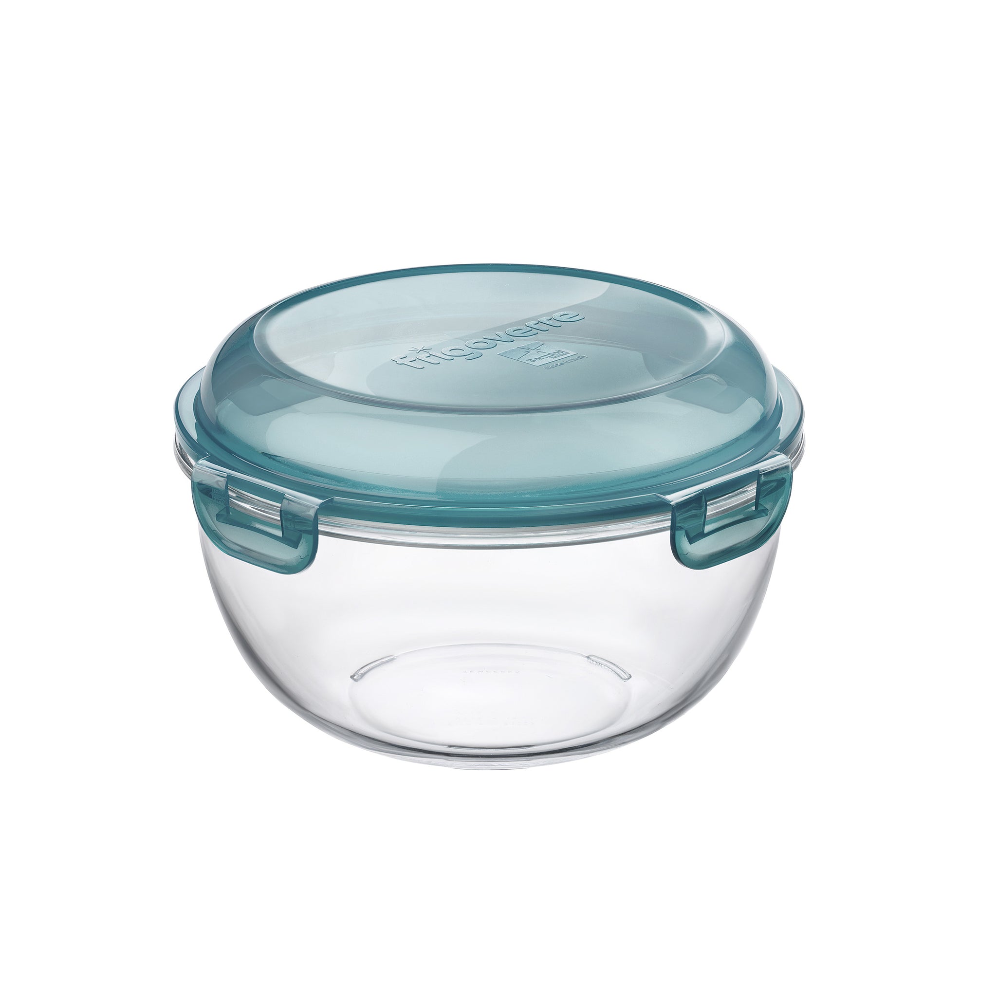 Bormioli Rocco Frigoverre Evolution 85 oz. Large Bowl, Grey Lid (Set of 4)