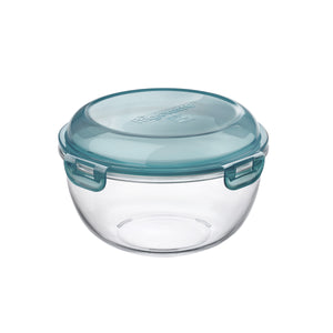 Bormioli Rocco Frigoverre Evolution 85 oz. Large Bowl, Grey Lid (Set of 4)