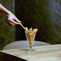 Side view of Gelato 7 oz. Ice Cream / Dessert Glasses (Set of 6)