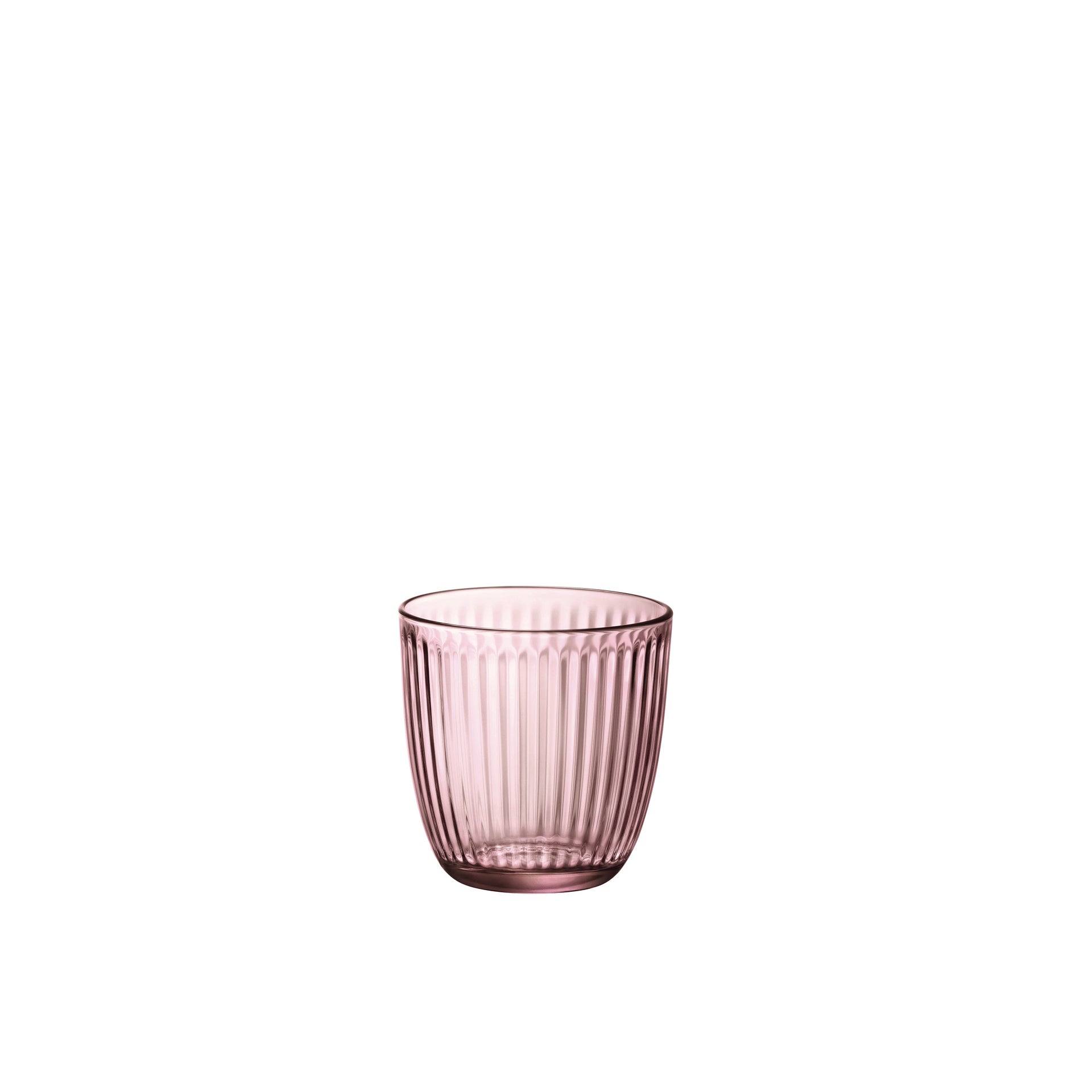 Bormioli Rocco Line 9.75 oz. Water Drinking Glasses, Lilac Rose (Set of 12)