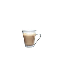 Side view of Oslo 7.5 oz. Cappuccino Cup with Stainless Steel Handle (Set of 4)