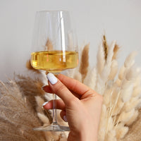 Side view of Planeo 12.75 oz. White Wine Glasses (Set of 4)
