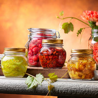 Side view of Quattro Stagioni 10.25 oz. Amphora Canning Jar (Set of 12)