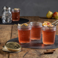 Side view of Quattro Stagioni 10.75 oz. Canning Jar Wide Mouth (Set of 4)