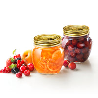 Side view of Quattro Stagioni 17 oz. Amphora Canning Jar (Set of 12)