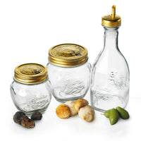 Side view of Quattro Stagioni 17 oz. Amphora Canning Jar (Set of 12)