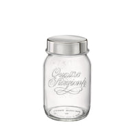 Side view of Quattro Stagioni 17 oz. Jar with Stainless Steel Lid (Set of 12)
