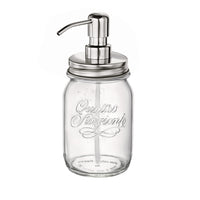 Side view of Quattro Stagioni 17 oz. Jar with Stainless Steel Pump (Set of 12)