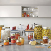 Side view of Quattro Stagioni 2.75 oz. Mini Canning Jar (Set of 12)