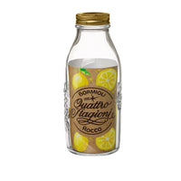 Side view of Quattro Stagioni 33.75 oz. Canning Bottle with Lid (Set of 12)