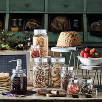 Side view of Quattro Stagioni 33.75 oz. Jar with Stainless Steel Lid (Set of 12)