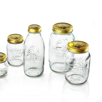 Side view of Quattro Stagioni 50.75 oz. Canning Jar (Set of 6)