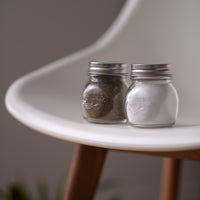 Side view of Quattro Stagioni 5 oz. Jar with Salt & Pepper Lid (Set of 2)