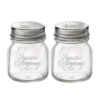Side view of Quattro Stagioni 5 oz. Jar with Salt & Pepper Lid (Set of 2)