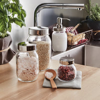 Side view of Quattro Stagioni 5 oz. Jar with Stainless Steel Lid (Set of 12)