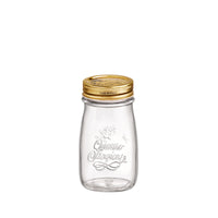 Side view of Quattro Stagioni 6.75 oz. Canning Bottle with Lid (Set of 12)