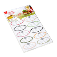 Side view of Quattro Stagioni Adhesive Labels (30 Stickers)
