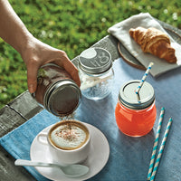 Side view of Quattro Stagioni Drink Cap, Lid Only (Fits 70mm Jar)