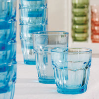 Side view of Rock Bar 12.5 oz. Beverage Stackable Drinking Glasses (Set of 6)