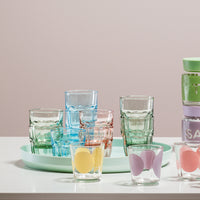 Side view of Rock Bar 9.25 oz. Rocks Stackable Drinking Glasses (Set of 6)