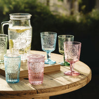 Side view of Romantic 11.5 oz. Water Drinking Glasses (Set of 4)