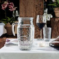 Side view of Romantic 56.25 oz. Carafe with Lid & Ice-Tube (Set of 6)